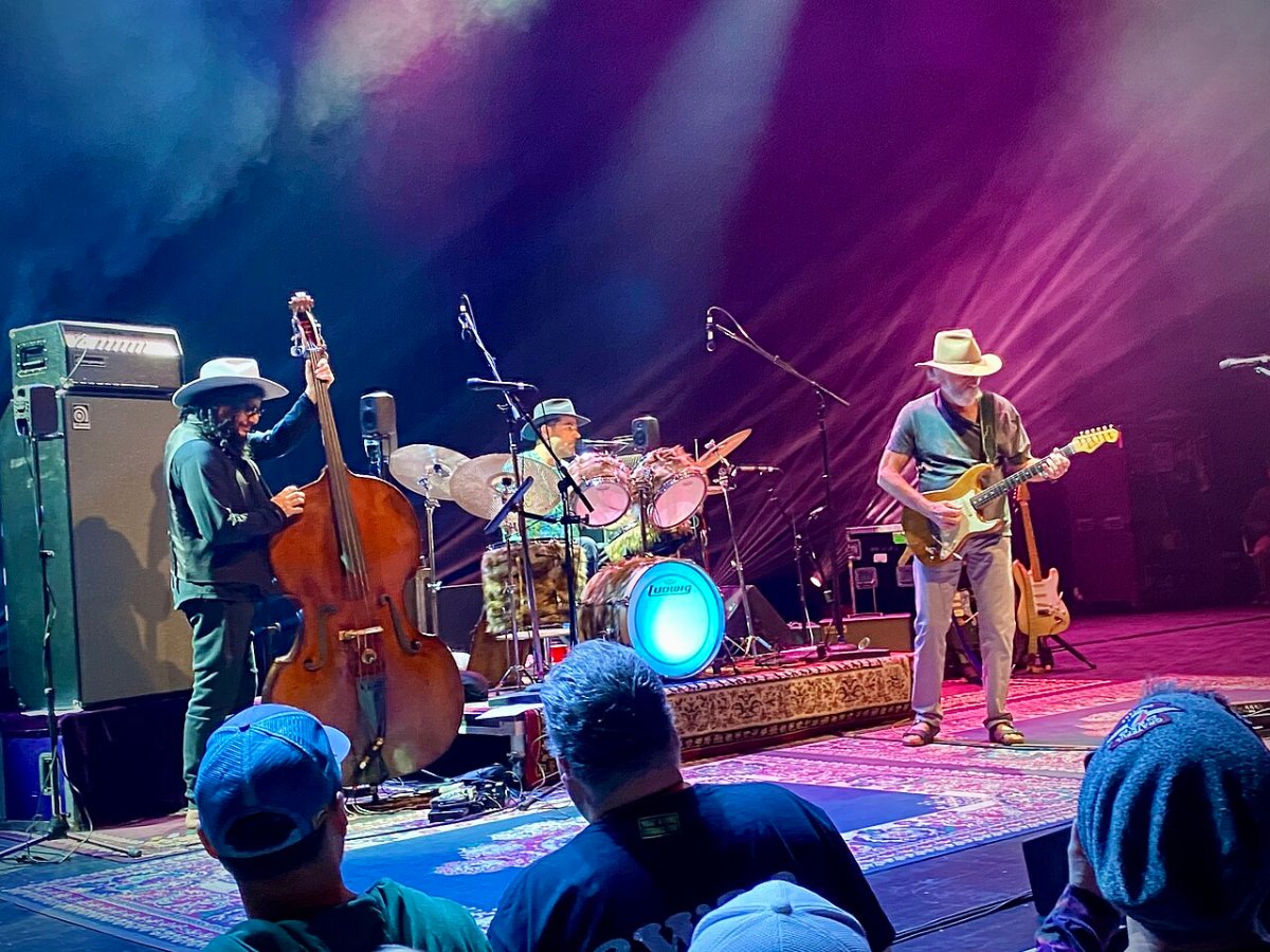 Bob Weir performing with Wolf Bros