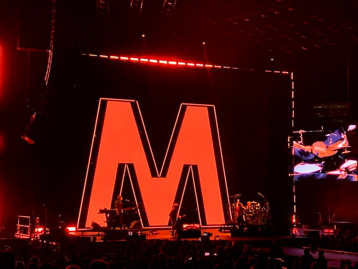 Depeche Mode performing live in 2023